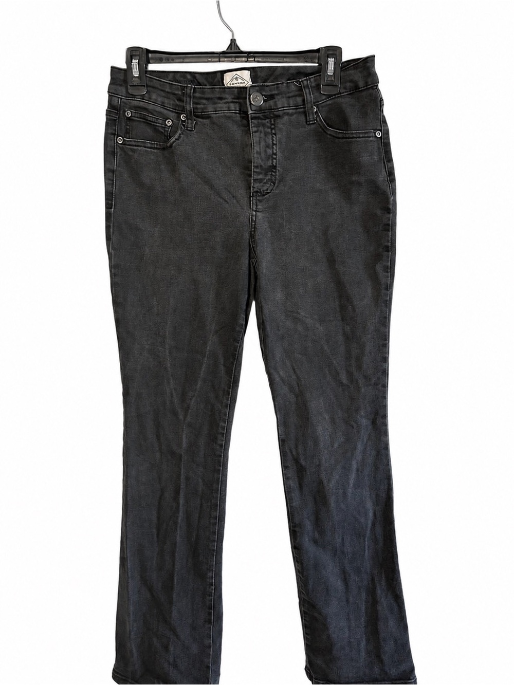 St. John's Bay woman’s Black Bootcut Denim Jeans Size 8 EUC